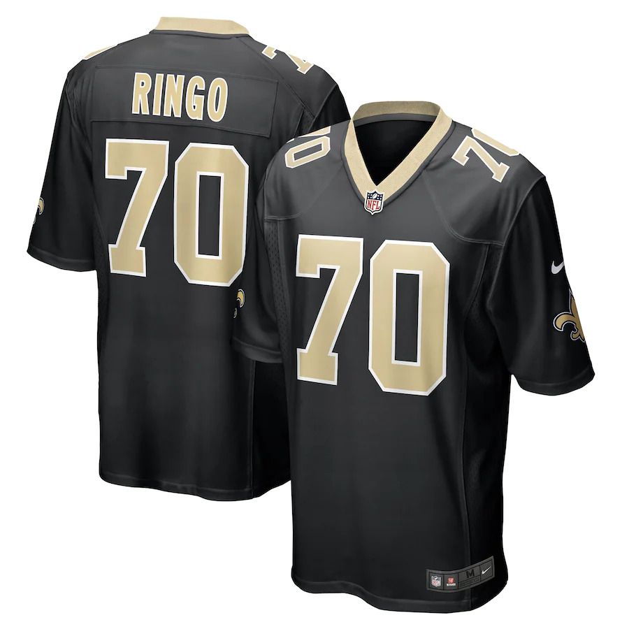 Men New Orleans Saints #70 Christian Ringo Nike Black Game NFL Jersey->new orleans saints->NFL Jersey